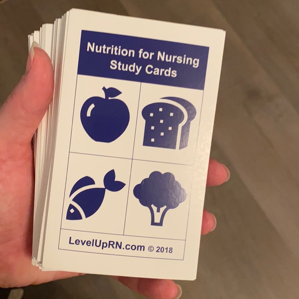 Nutrition Cathy Parks Level Up RN Flash Cards